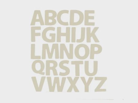 Wooden Alphabet Shapes - 8cm Fashion