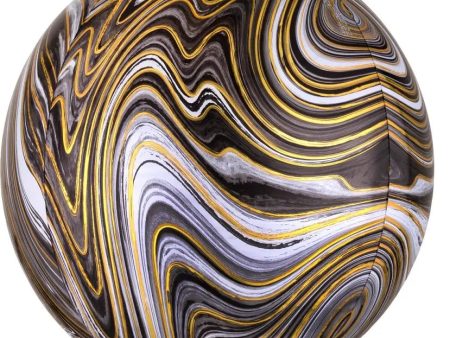 Black Marblez Orbz Foil Balloon Discount