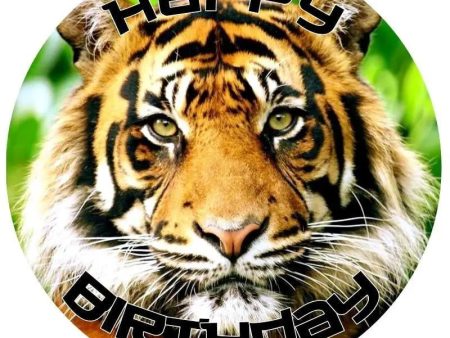 Tiger Edible Cake Image Online