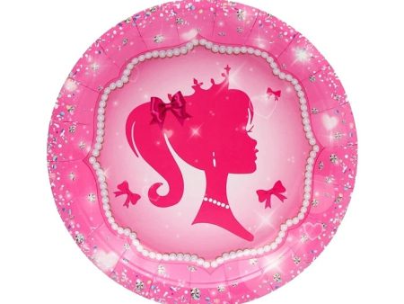 Barbie Princess Plates - Lunch 10 Pkt Supply