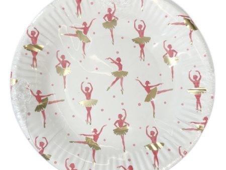 Ballerina Plates - Lunch 12 Pkt For Cheap