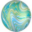 Blue & Green Marblez Orbz Foil Balloon Sale