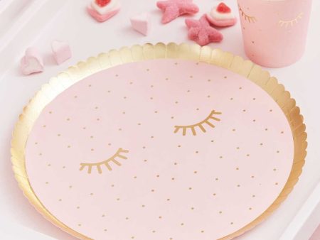 Ginger Ray Pamper Party Plates - Dinner 8 Pkt Cheap