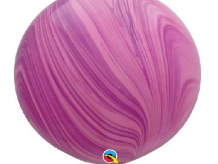 Giant Pink & Violet Marble Balloon - 75cm Online