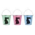 Chalkboard Bunny Metal Easter Pail Online now