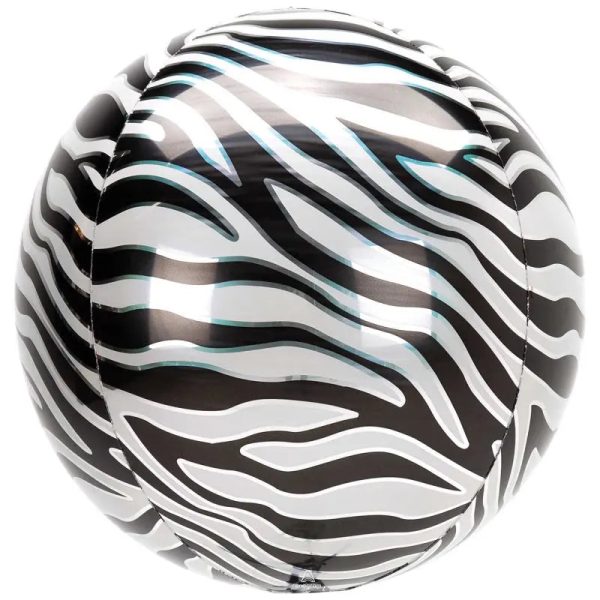 Zebra Print Orbz Foil Balloon For Discount