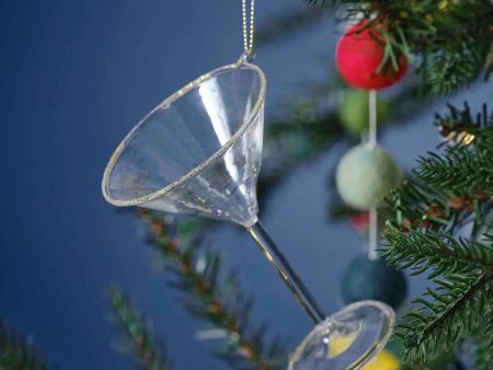 Ginger Ray Novelty Martini Glass Christmas Hanging Tree Decoration Supply