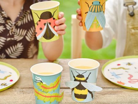 Ginger Ray Bugging Out Cups - 8 Pkt Online now