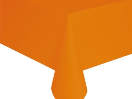 Orange Paper Tablecover Cheap