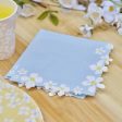 Ginger Ray Flower Edge Floral Napkins - Lunch 16 Pkt Supply